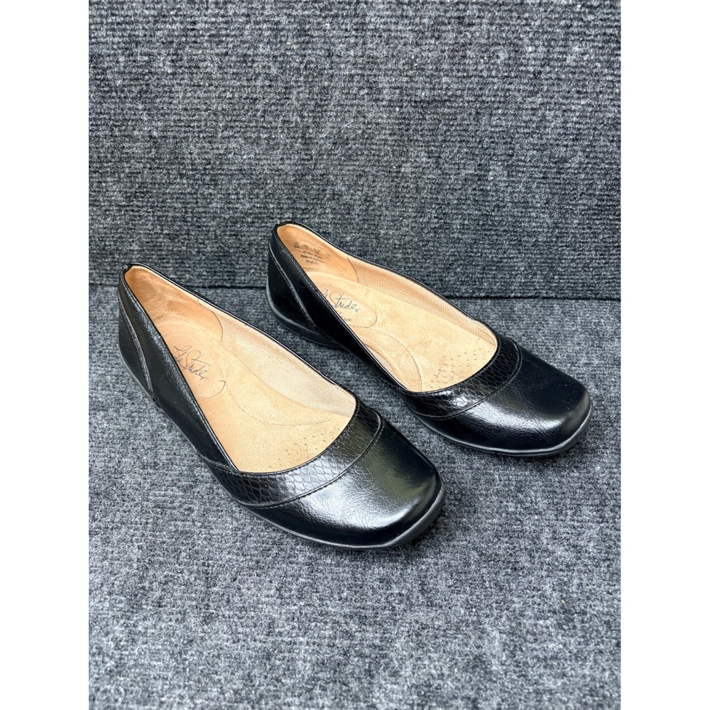 LifeStride Deja Vu Black Ballet Flats Womens 6M Soft System Comfort Shoes - Picture 1 of 10
